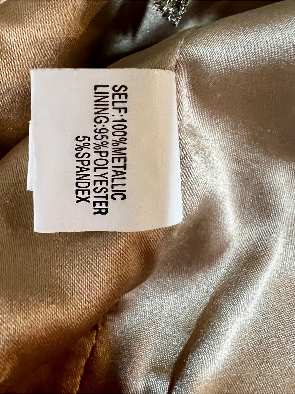 Kay Unger Wms Gold Metallic Satin Sequin Embroidery Lace Overlay Maxi Dress 10 - Picture 14 of 14